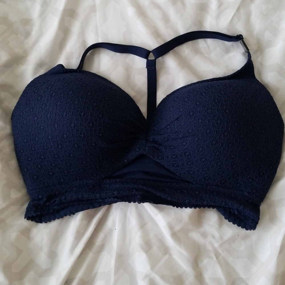 Navy Lace Bra